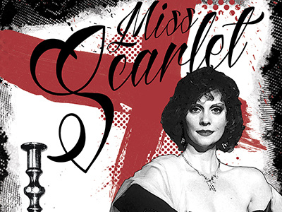 Clue Poster Series - Miss Scarlet