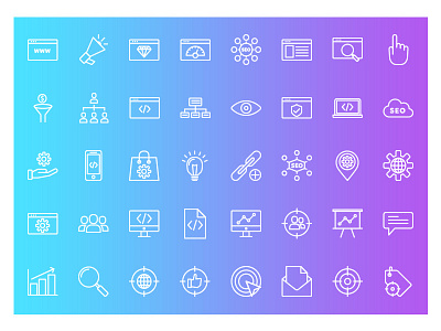 SEO and Website Icon set