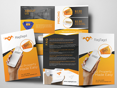 Ragtag Brochure Design app brochure leaflet mobile print smart system tag