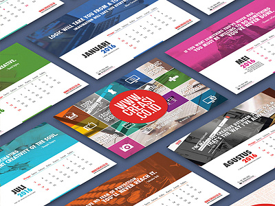 Creasi 2016 desk calendar