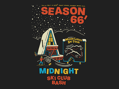1966 Midnight Ski Club Bash Tee