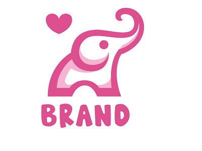 Cute Elephant Logo
