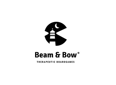 Beam and Bow | Daily Logo Challenge Day 31 | Lighthouse Logo branding dailylogochallenge design flat illustration illustrator lighthouse lighthouse logo logo typography vector