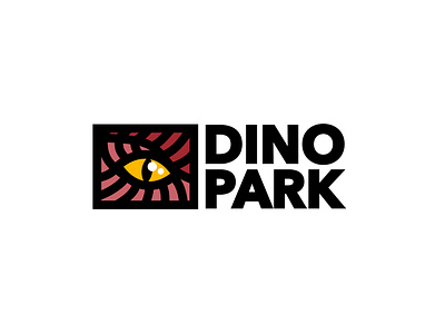 DinoPark | Daily Logo Challenge Day 35 | Dinosaur Amusement Park amusement park in india dailylogochallenge dinosaur dinosaurs dinosaurus eye flat logo t rex