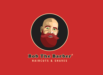 Bob The Barber | Daily Logo Challenge | day 13 design flat icon illustration illustrator logo typography