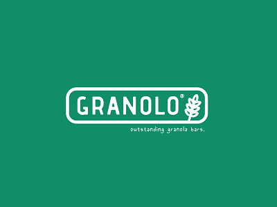 Granolo | Outstanding granola bars [ Daily Logo Challenge Day 21 branding dailylogochallenge flat food granola granola bar healthy food healthyfood logo typography