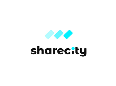 sharecity | rideshare car service | daily logo challenge day 29 app application logo branding car dailylogochallenge design flat logo rideshare typography