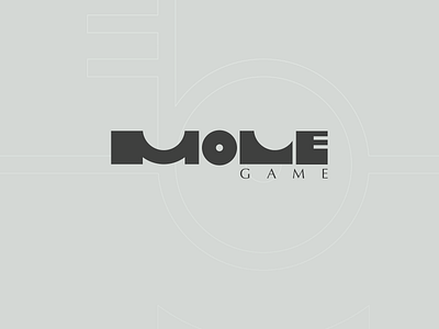 Logo for Mole Game branding game logo mole