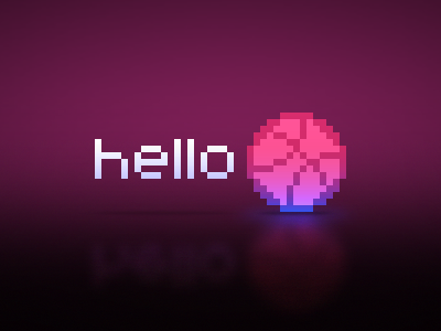 Hello Dribbble debut first shot hello