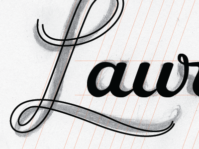 early stages lettering process typography