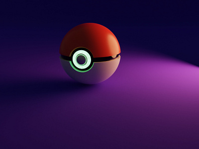 Poké Ball from Pokémon 3d blender design graphic design illustration motion graphics ui