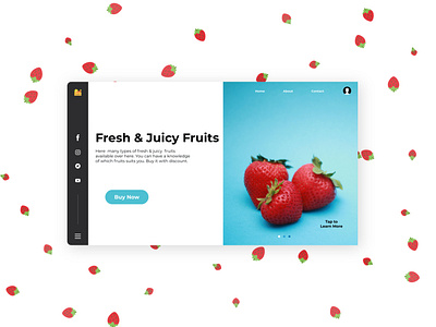 Online Fruit Buying Website Landing Page