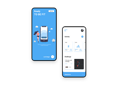 Day 41 - Fitness Tracker charts clean clean design dailyui fitness gym ios modern picture plans premium running settings sports tracker ui user ux walking workout