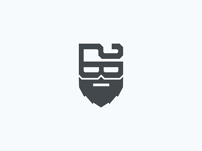 Two Beards Mark beard icon mark vector