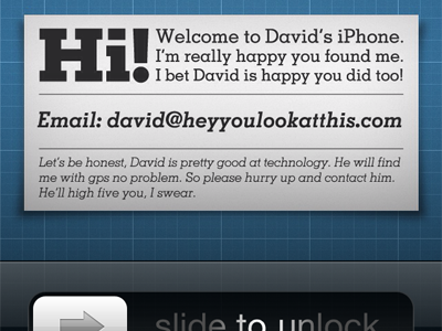 iPhone Lock Screen design humor iphone typography