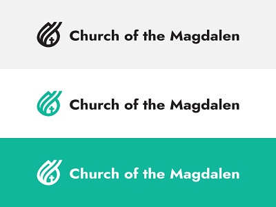 Church of the Magdalen Full Logo branding catholic catholic logo church church logo logo magdalen mary magdalen
