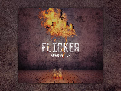 Flicker Album Art album art album cover cd design fire flicker