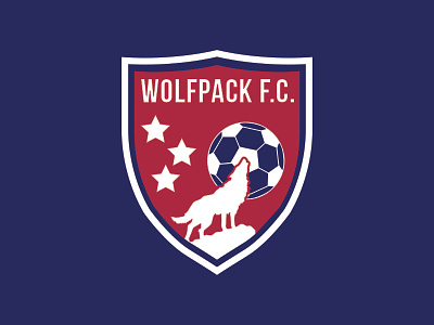 Wolfpackfc Crest crest logo soccer team logo wolf