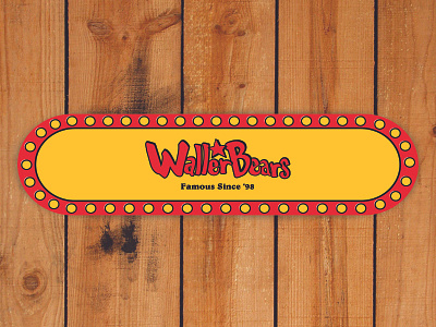 Waller Bears Bojangles Skateboard Deck