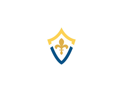 Logo Concept fleur fleur de lea logo shield