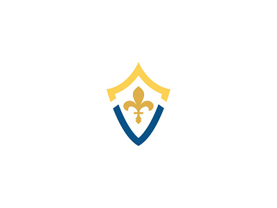 Logo Concept fleur fleur de lea logo shield