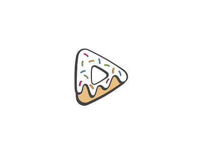 Donut Themed Media Branding branding donut doughnut illustration logo sprinkles