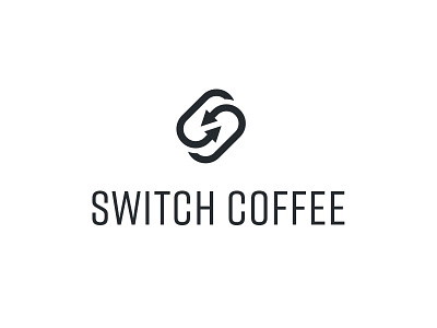 Switch Coffee Logo Concept coffee coffee bean logo mark s switch
