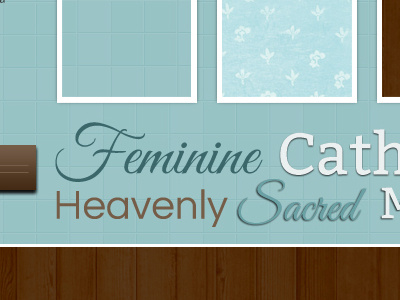 Sacred Sink Style Tile blog brown pattern style tile teal texture type typography web design