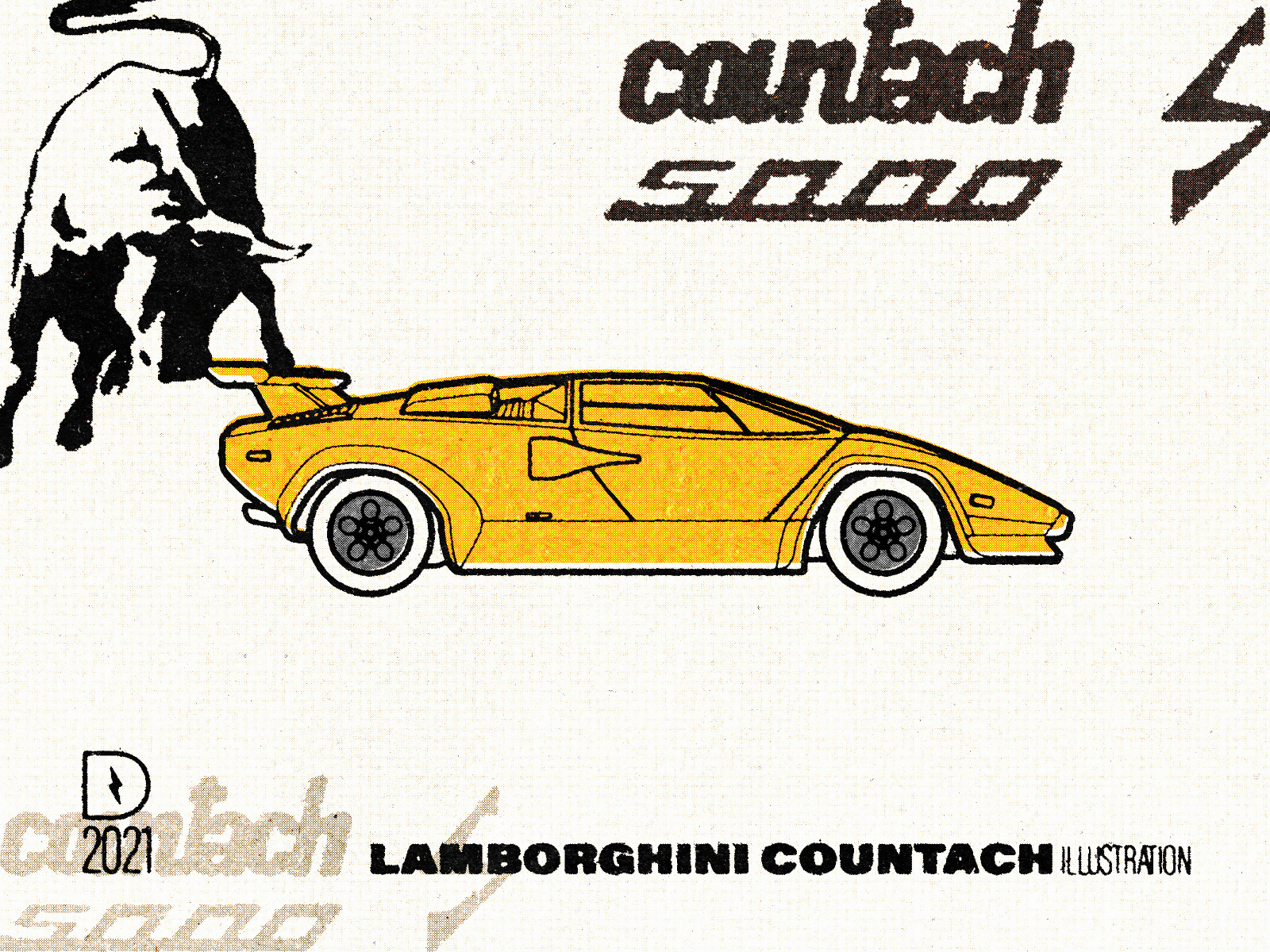 Countach Vintage by Dan Ioanitescu on Dribbble