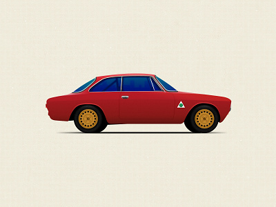 Alfa Romeo GTV 2000 alfa romeo auto automobile automotive car design illustration illustrator vector