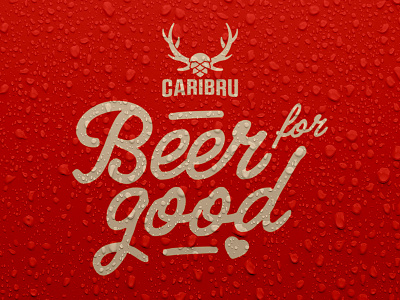 Caribru Beer Logo and Tagline beer branding logo