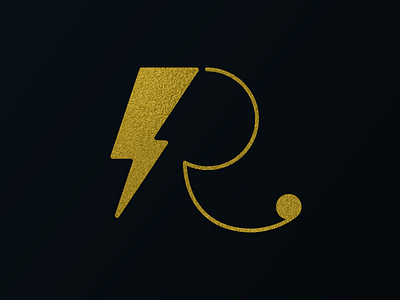 R logo letter logo rock type typography