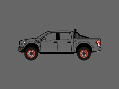 Raptor S auto car cars ford illustration illustrator offroad raptor svipe svipeautomobili truck
