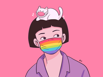 Pride art artist artwork character colorful drawing illustration illustrator illustrator art lgbt lgbtq painting pride rainbow rynguyen san francisco savana