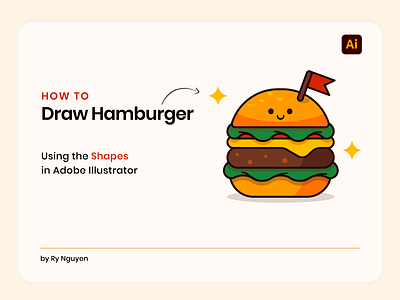 How to draw Hamburger in Illustrator