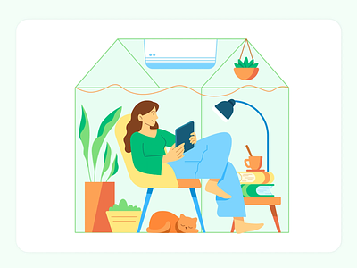 COVID Reality — Work From Home 2d illustration animation artwork character covid19 girl illustration illustrator people remote ry nguyen tutorial ui vector wfh woman woman illustration work work from home work illustration