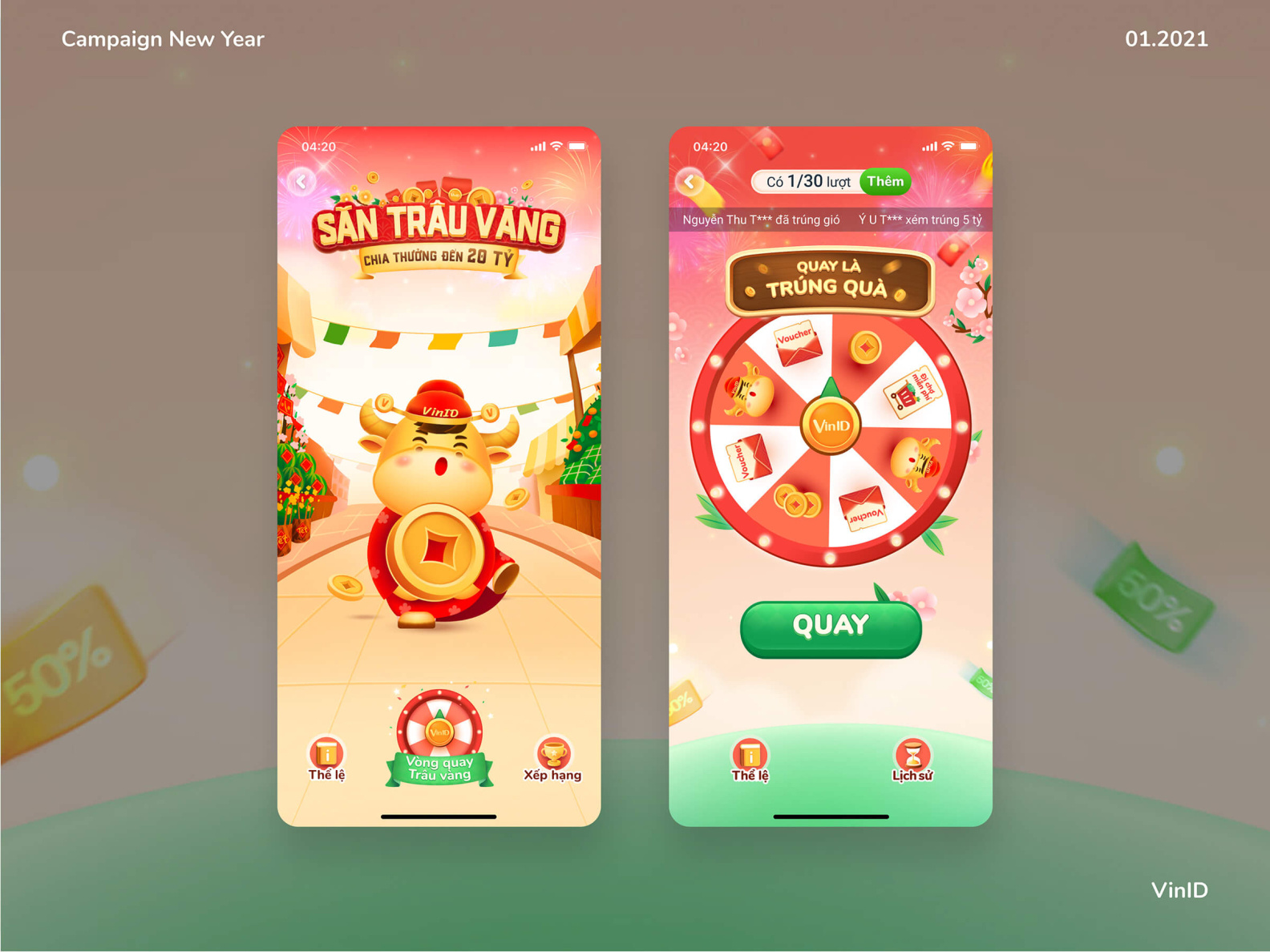 Lucky Wheel Game UI by Ry Nguyen on Dribbble