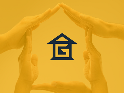 Guardian New Homes | Brand Identity Design brand branding branding design clean creative home logo house logo identity lettermark logo mark minimal monogram negative space symbol