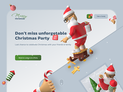 Christmas Party Landing Page