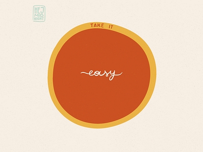 E - easy art circle easy flat illustration procreate simple thestyleclassillustration wellbeing