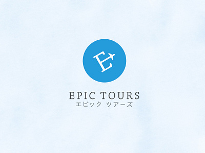 Epic Tours Logotype Travel Agency brand epictours logo logotype symbol v design studio