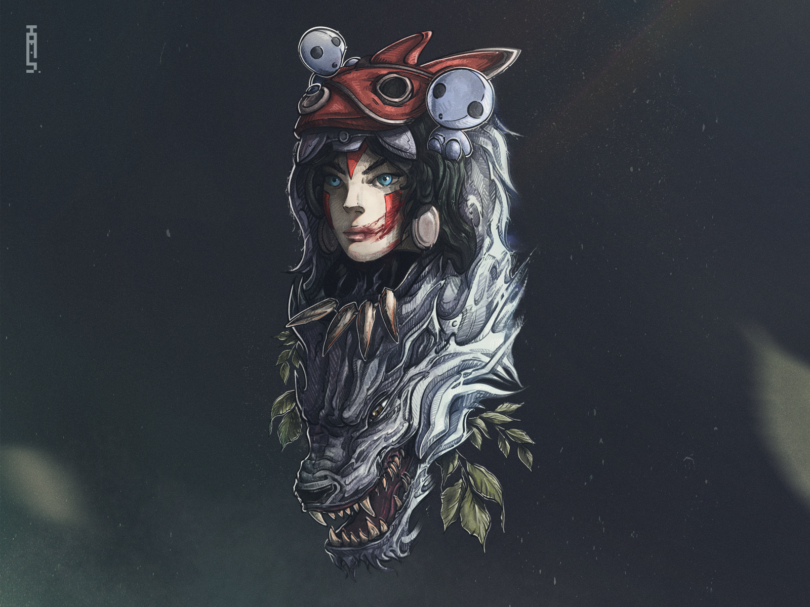 Nishi hiku  WOLF PRINCESS MONONOKE