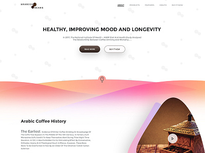 Arabica Coffee Beans Landing Page - design uiux web