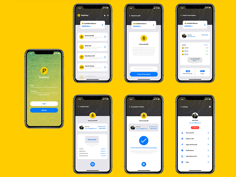 PayEasy IOS App by Muhamed Khial 🎨 on Dribbble