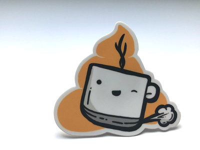 Morning Coffee ☕️ // Stickers character coffee happy illustration minneapolis mn sticker stickermule texture vector