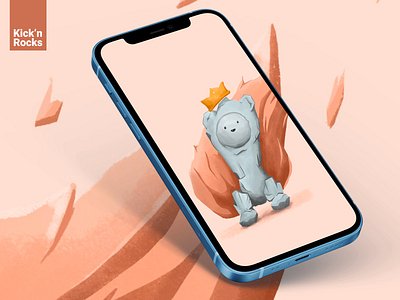 Young King 👑 app character design illustration iphone logo minnesota mn texture wallpaper weekly weekly warmup