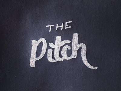 The Pitch branding illustration kickn rocks lettering ligature sticker texture type