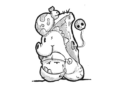 Doodle blob #002 branding character design illustration minneapolis texture