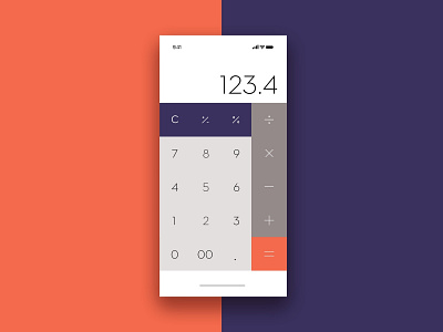 Calculator UI 100 daily ui 100 day ui challenge design ui