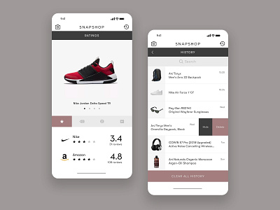 Barcode Scan Shopping App UI